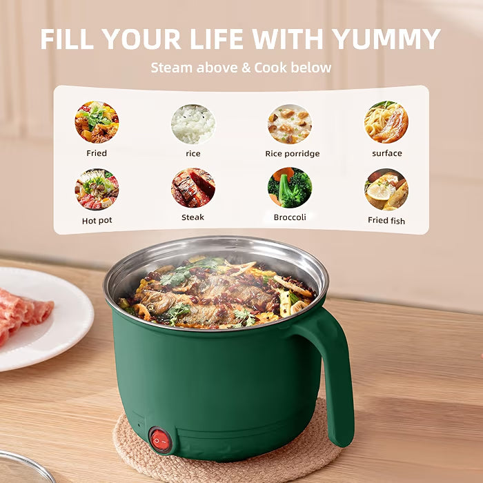 2-in-1 Electric Multi Cooker with Steamer