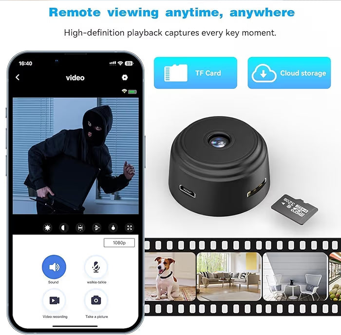 📸 Mini Wireless WiFi Security Camera – HD Smart Surveillance Camera 🔒
