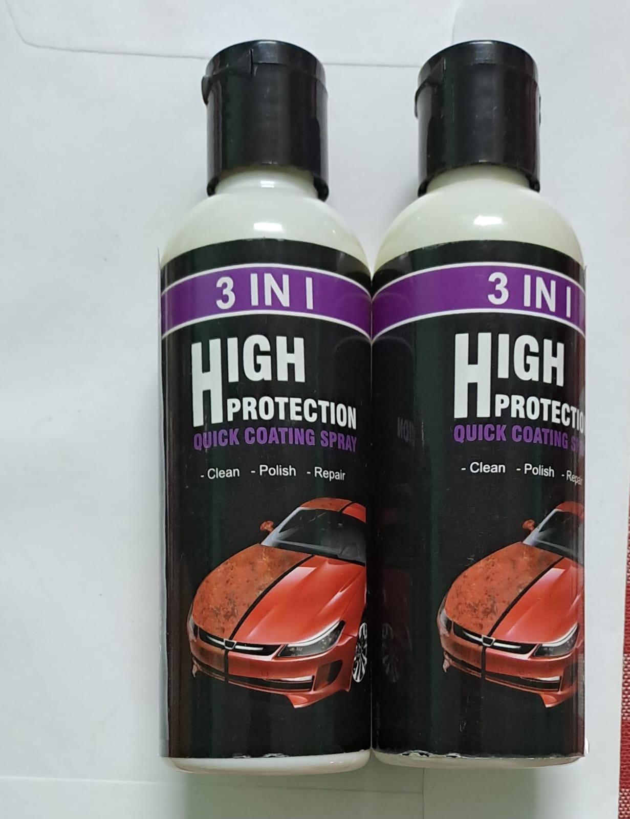 🚗✨ 3-in-1 Hydrophobic Nano Coating & Car Scratch Polish Spray – Pack of 2