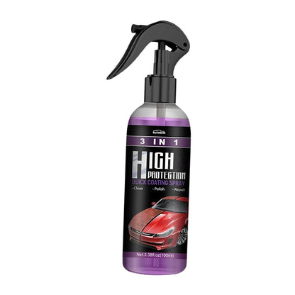 🚗✨ 3-in-1 Hydrophobic Nano Coating & Car Scratch Polish Spray – Pack of 2