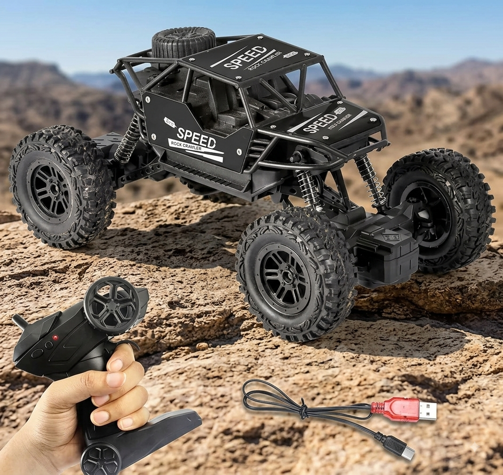 RC Rock Crawler Climbing Car – 2.4GHz Remote Control Off-Road Stunt Car