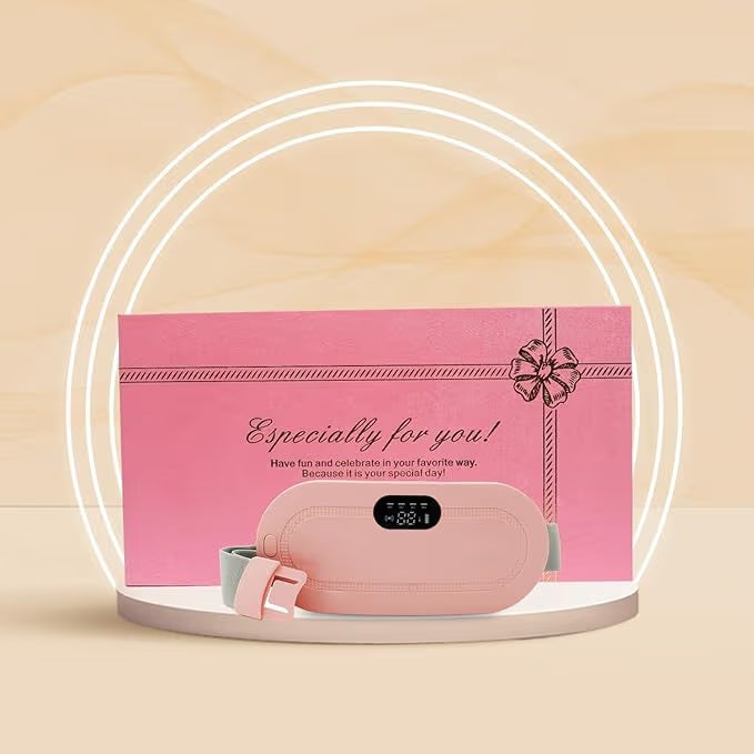 🌸🔥 Rechargeable Menstrual Heating Pad & Massage Belt 💆‍♀️💗