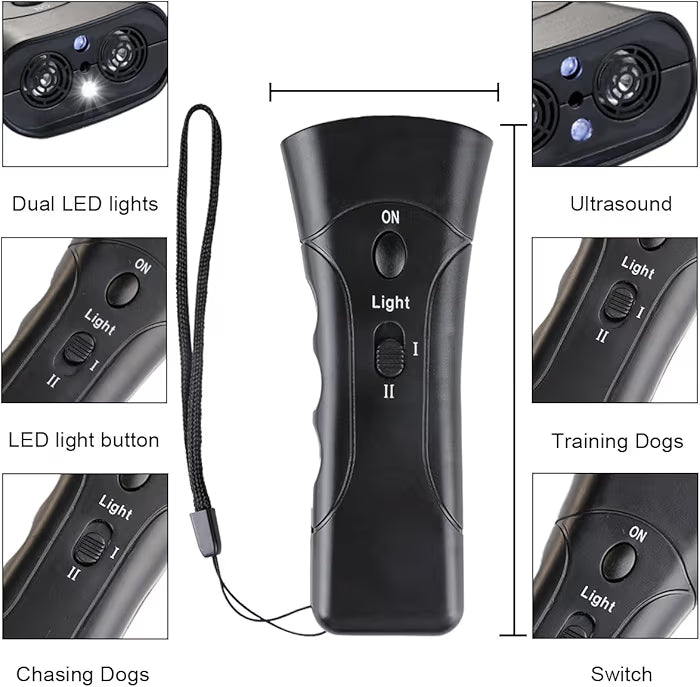 Ultrasonic Dog Chaser,Stop Animals Attacks Aggression (Pack of 1)