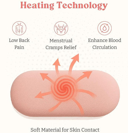 🌸🔥 Rechargeable Menstrual Heating Pad & Massage Belt 💆‍♀️💗