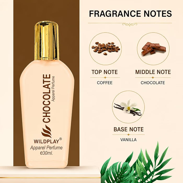 Chocolate Apparel Perfume 30ml | Sweet, Musky & Chocolate Fragrance