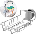 Stainless Steel Sink Faucet Sponge Holder & Soap Drain Rack