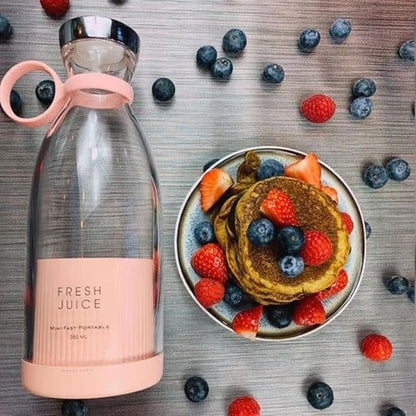 🍓 Portable USB Rechargeable Blender Bottle – Mini Juicer & Smoothie Maker 🥤✨