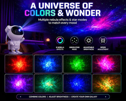 🚀 Astronaut Galaxy Projector 🌌✨ | Starry Night & Nebula Light
