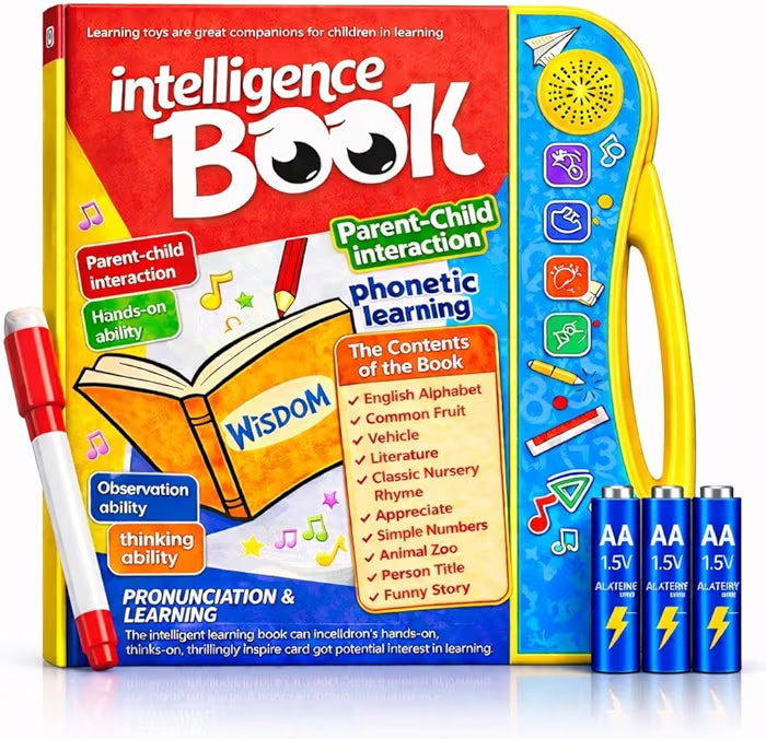 Interactive Talking Study Book for Kids  Phonics and Early Learning Toy