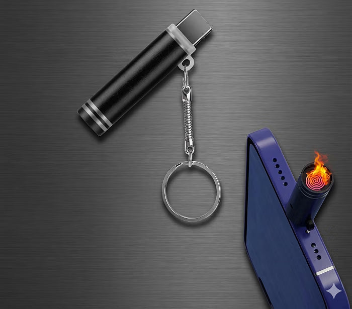 Electric Cigarette Lighter - Plug-in USB Pocket Portable Outdoor Mouth-Blow