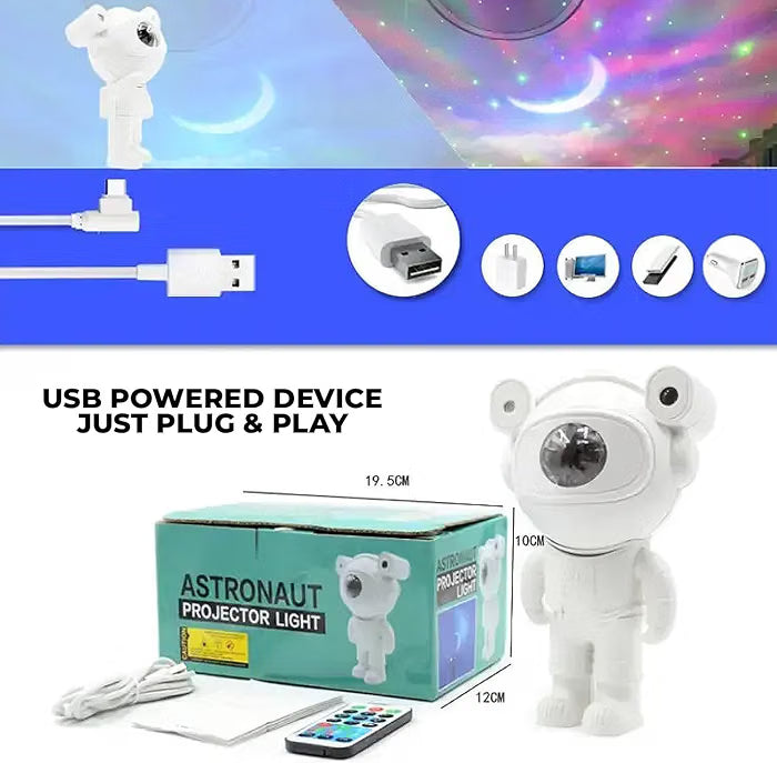 🚀 Astronaut Galaxy Projector 🌌✨ | Starry Night & Nebula Light