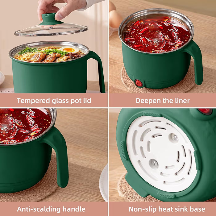 2-in-1 Electric Multi Cooker with Steamer