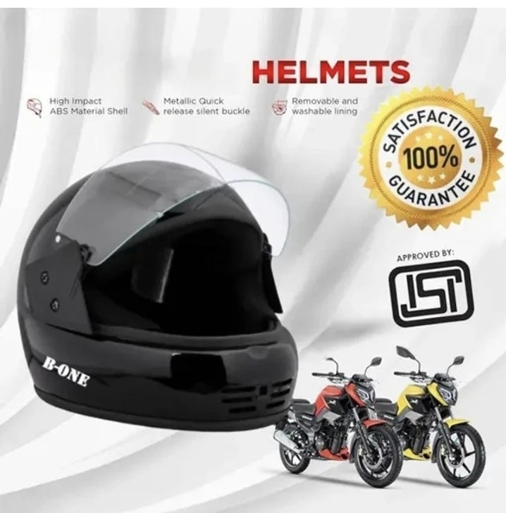Brand New Full Face Motorcycle Helmet  Premium ABS Shell  Sporty Riding Helmet with Visor & Quick-Release Buckle