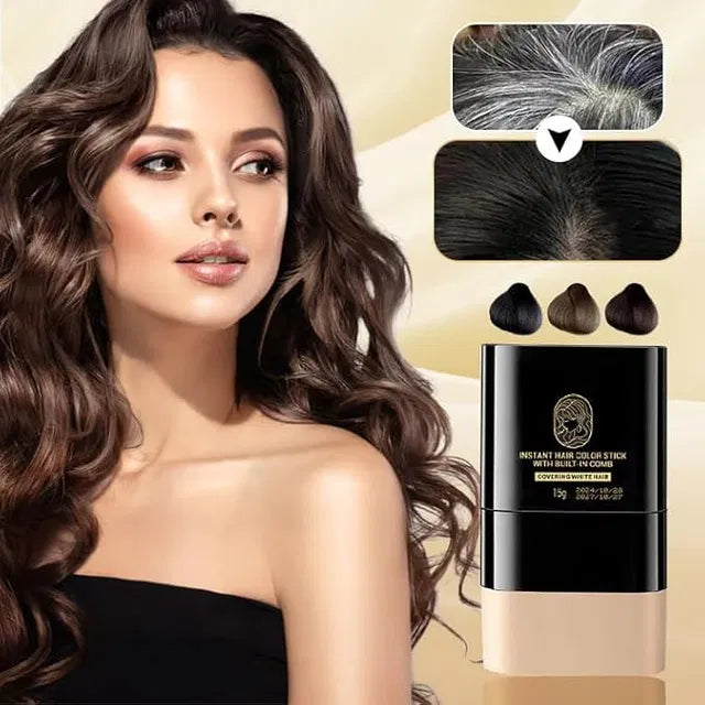 Instant Hair Dye Stick with Built-in Comb for women and men