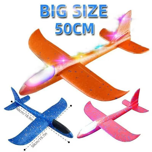 ✈️ Big Flash Foam Glider Plane – Fun Flying Toy