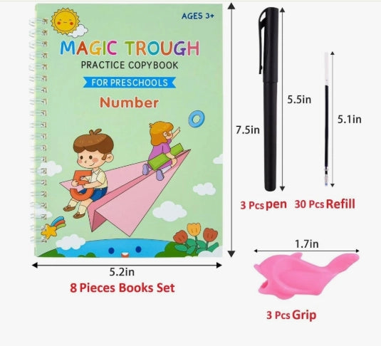 Magic Practice Copybook (4 Book + 10 Refill)