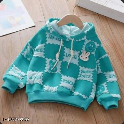 Woolen Printed Hoodie