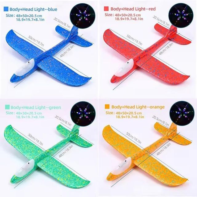 ✈️ Big Flash Foam Glider Plane – Fun Flying Toy